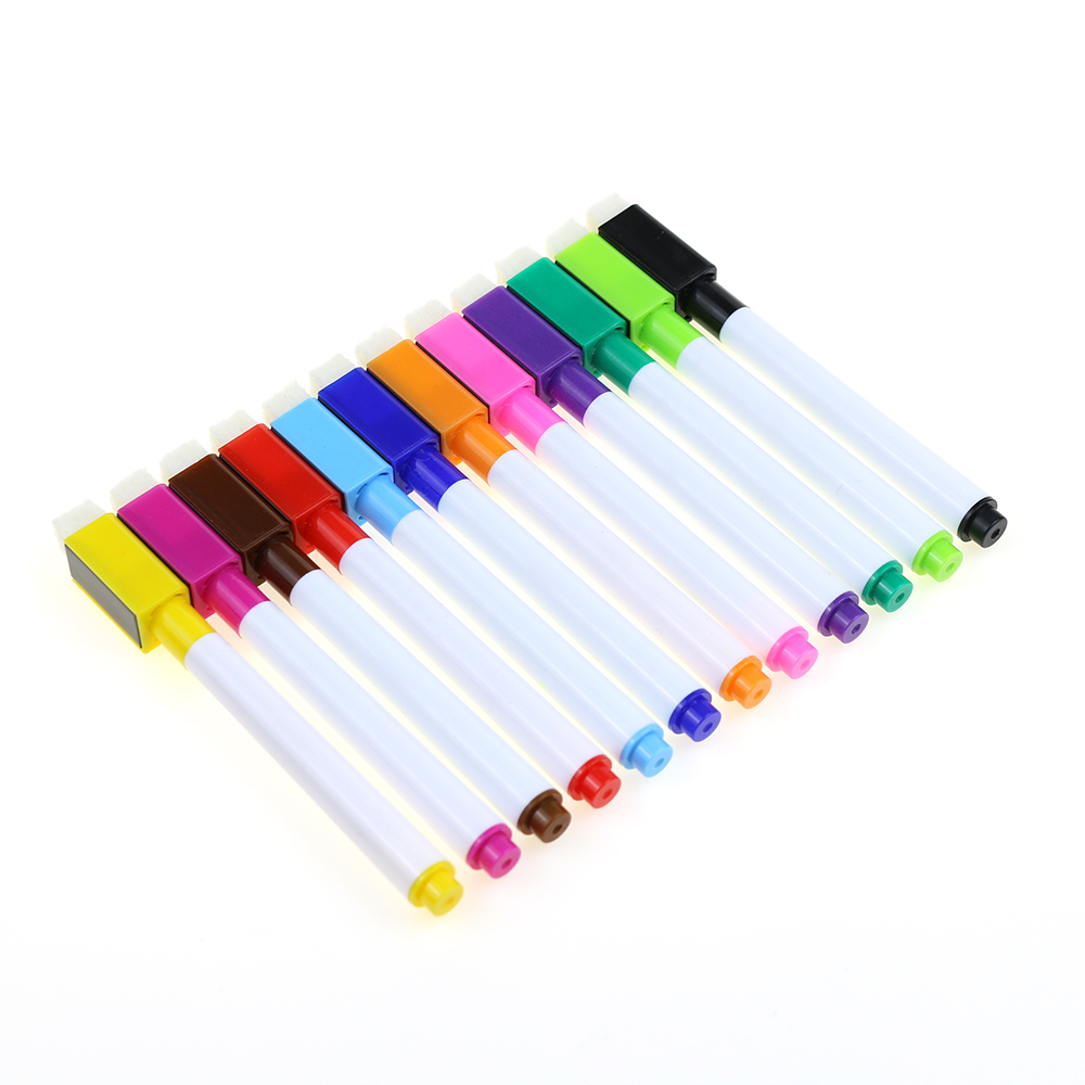 Hot Selling Whiteboard Marker Pen Uitwisbare Whiteboard Pennen Met Mini Magnetisch Bevestigd Aan De Whiteboard Marker