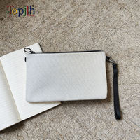 Pochette à monnaie en lin sublimable Topjlh, personnalisable, portable, multifonctionnelle, pour petits accessoires, usage quotidien