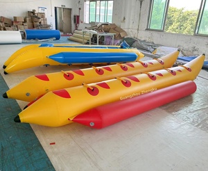 ZHENGKU jeu d'eau jouet 10 places Tube remorquable eau <span class=keywords><strong>banane</strong></span> bateau <span class=keywords><strong>gonflable</strong></span> mouche poisson pour lac/océan/<span class=keywords><strong>plage</strong></span> - Product Image 4