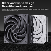 Ventilateur de refroidissement CPU SNOWMAN à 6 caloducs, dissipateur thermique avec ventilateur PWM 4 broches sans LED, radiateur à profil bas