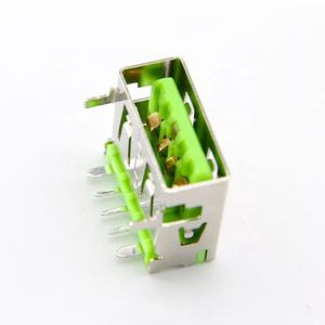 Connettore USB 2.0 Tipo <span class=keywords><strong>A</strong></span> Femmina ad Angolo Retto <span class=keywords><strong>90</strong></span> Gradi per Montaggio PCB DIP Verde/Rosso - Product Image 6