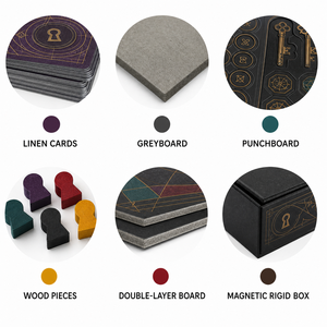 Caja de Cartón Rígido Magnética Personalizada, Inspirada en Vitral Europeo, Juego de Mesa de <span class=keywords><strong>Escape</strong></span> <span class=keywords><strong>Room</strong></span> con Diseño Personalizable - Product Image 3
