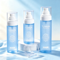 Flacon pulvérisateur cosmétique givré en PET recyclé 60/80/100/120/130/150ml avec pompe, pour lotion, brume, sérum de soin du visage