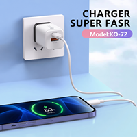 Adaptateur de chargeur de téléphone portable USA Europe, charge rapide pour iPhone, pour Samsung, chargeur universel compatible