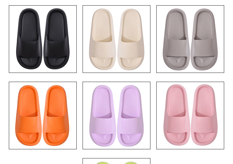 Custom Logo Thick Bottom Slippers EVA Indoor Outdoor Bathroom Slippers Beach Slide Shoes