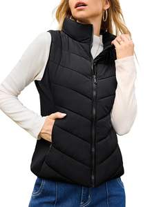Chaquetas de <span class=keywords><strong>Mujer</strong></span> con Cuello Alto, Estilo Casual Vintage Europeo Americano, para Otoño e Invierno, Acolchadas con Algodón y Dacrón, con Cierre de Cremallera - Product Image 6