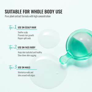 Capsule per la Crescita dei <span class=keywords><strong>Capelli</strong></span> all'Ingrosso, Vegane e Naturali, con <span class=keywords><strong>Olio</strong></span> di Rosmarino e Vitamina E, Trattamento Antiforfora e Nutriente - Product Image 2