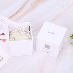 Custom Luxury Recycled Cardboard Gift Candle <b>Box</b> Matt Lamination UV Coating Embossing Vanishing Customizable Size Design - Product Image 4