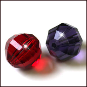 Pendientes cuentas cristal redondo sandía corte cara DIY joyería accesorios hechos a mano - Product Image 4