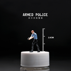 โมเดลจำลอง<span class=keywords><strong>ตำรวจ</strong></span>และนักโทษขนาด 1:64 ของเล่นจิ๋ว ของตกแต่ง อุปกรณ์ประกอบฉาก ถ่ายภาพไมโคร - Product Image 2