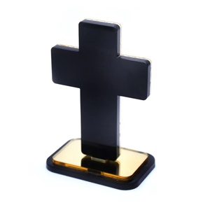 Inscription de jésus en acrylique, croix, décoration de la maison, icône de la Bible catholique, décoration de l'église, Hail marie, 8x12cm - Product Image 2