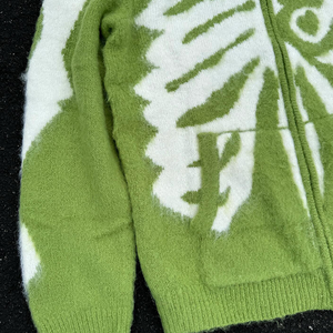 Testa di teschio su misura 2 pezzi Set di <span class=keywords><strong>pantaloni</strong></span> in <span class=keywords><strong>maglia</strong></span> <span class=keywords><strong>Jogger</strong></span> Mohair tuta Set maglioni e felpe con cappuccio da uomo - Product Image 2