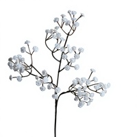Branche de Gypsophile Artificielle Vintage Rose Bourgogne, Faux Tige de Fleur pour Décoration de Table de Mariage, Vase et Salon