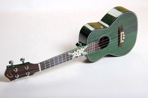 คอนเสิร์ตกีต้าร์23นิ้วอูคูเลเล่สีเขียวประกายด้วยหินสีสันสดใส - Product Image 4
