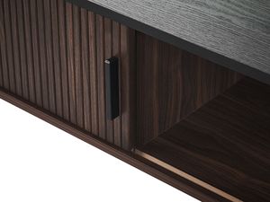 Ajunion hiện đại MDF chất liệu gỗ Bàn cà phê ván dăm bàn Kim loại chân bàn cà phê với cửa trượt lưu trữ - Product Image 4