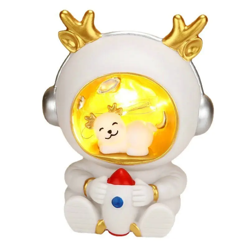 2024 Populaire Creatieve Tafellamp Dier Tijger Spaceman Tafellamp Decoratie Onbreekbaar Schattige Led Licht Voor Kinderkamer Decor