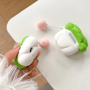 Conception en forme de <span class=keywords><strong>cochon</strong></span> pour la <span class=keywords><strong>coque</strong></span> de protection Pro et la housse d'écouteurs de 1ère et 2ème génération du produit en forme de chou. - Product Image 3