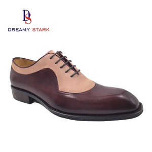 Chaussures d'automne classiques en cuir véritable patchwork coloré, à lacets, confortables et légères, cousues à la main, design de haute qualité, logo personnalisé, marque - Product Image 1