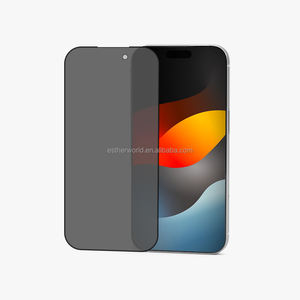 Protector de Pantalla de Privacidad de Vidrio Templado Antiespía 3D 9H para Teléfono Móvil, Protección Total para 13 14 15 16 17 Pro Max - Product Image 1