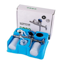 Seringue vétérinaire automatique multifonctionnelle en métal de 0,5 à 5 ml pour bétail, avec flacon