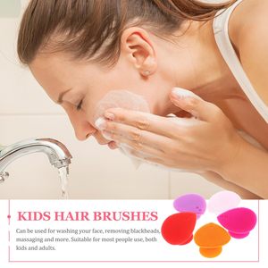 Custom logo Mini Silicone Face Scrubbers Tool Face <b>Cleanser</b> Massager Brush Facial Cleansing Brush Bath Brush - Product Image 3