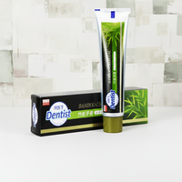 Dentifrice au charbon de bambou à base de plantes 120g, vente en gros, usine, blanchiment des dents, protection des gencives, élimination de la mauvaise haleine, nettoyage en profondeur pour usage domestique
