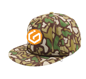 Casquette Snapback en Polyester Personnalisée OEM à Visière Plate Haute Performance Imprimée Camouflage Toile Hip Hop Sport pour Cyclisme Extérieur - Product Image 2