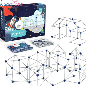 Kit <span class=keywords><strong>de</strong></span> Construction <span class=keywords><strong>de</strong></span> Forts pour Enfants, Jouet Amusant, Bricolage, STEM, Éducatif, Plastique ABS, 122 Pièces, pour Garçons et Filles - Product Image 5