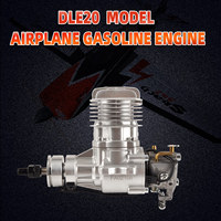 Motor DLE20 de 2 Tiempos para Avión RC, 9000 rpm, Alta Velocidad, Escape Lateral, con Sistema de Encendido CDI de 4.8V-8.4V