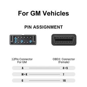 เครื่องมือวินิจฉัยรถยนต์สำหรับรถยนต์ GM <span class=keywords><strong>สาย</strong></span><span class=keywords><strong>แปลง</strong></span> <span class=keywords><strong>OBD1</strong></span> <span class=keywords><strong>เป็น</strong></span> <span class=keywords><strong>OBD2</strong></span> แบบ 12 พิน <span class=keywords><strong>เป็น</strong></span> 16 พิน <span class=keywords><strong>สาย</strong></span><span class=keywords><strong>แปลง</strong></span>อะแดปเตอร์ OBD - Product Image 2