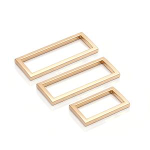 Anneaux en alliage de zinc rectangulaires classiques, robustes et tendance, pour accessoires de sacs à main et quincaillerie de bagages, vente en gros - Product Image 3