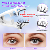 Cils magnétiques 3D personnalisés réutilisables en gros pour un port facile – Kit de cils magnétiques naturels