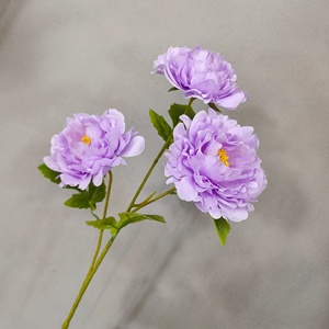 Fleurs artificielles violettes pour mariages - Roses, Phalaenopsis, Lys, Gypsophile et Hortensias en gros pour la décoration - Product Image 4
