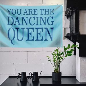 You Are the Dancing Queen <b>Flag</b> 3x5 Ft with Brightly Colored Brass Grommets 100D Polyester Outside Banner Decor - Product Image 5