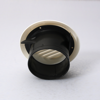 Grille de ventilation ronde pour CVC, diffuseur de plafond 200 mm, grille d'alimentation et de retour pour salle de bain, bureau, ventilation par conduits