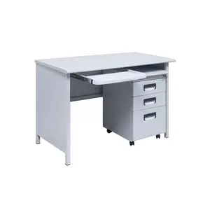 Best selling steel school furniture teacher's office work table with metal movable file cabinet