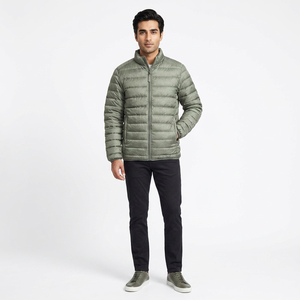 Blouson matelassé pour homme FINER THREADS, tissu en toile respirant et à séchage rapide, col montant, rembourrage en coton, style streetwear pour l'hiver - Product Image 1