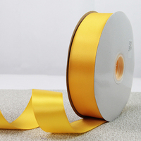 Ruban en satin de 1,5 pouce pour bouquets de fleurs en gros, rouleau personnalisé, couleur unie, matériau recyclé, 100 yards, rubans floraux