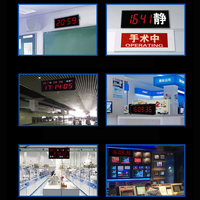 Horloge murale numérique à grand écran avec synchronisation horaire sans fil par satellite GPS, CDMA, NTP, réseau WIFI, assistance horloge