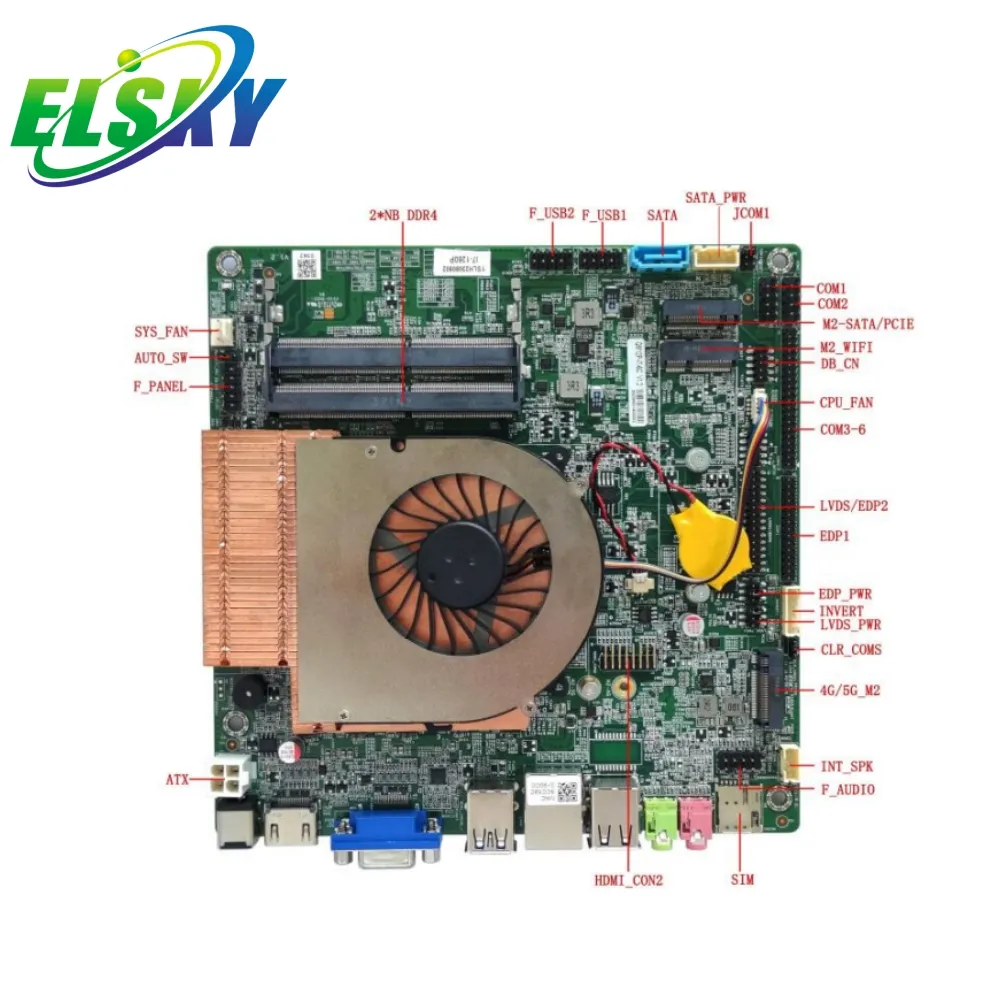 ELSKY New Motherboard QM13P Support Intel Alder Lake 13th Generation Core I3 Motherboard Motherboard DDR4 M.2