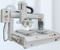 Robot distributeur de colle automatique à grande vitesse en résine époxy avec double axe Y et double station d'agitation électrique