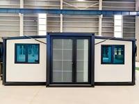 Maison préfabriquée durable à ossature acier 20ft 40ft, extension de bureau sur toit, maison modulaire légère pour espace de travail/cabine