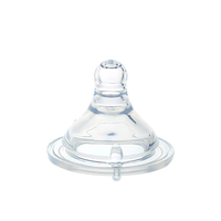Tétine en silicone pour bébé en gros, sans BPA, de qualité sûre, tétine en silicone souple pour biberon, col large/col standard