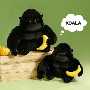 Peluche d'orang-outan noir réaliste et moelleuse, jouet en peluche de gorille tendance, <span class=keywords><strong>singe</strong></span> en peluche doux - Product Image 2