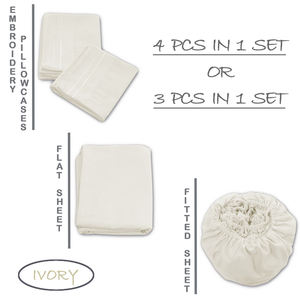 Juego de Funda Nórdica de 4 Piezas, 100% Algodón Sólido, para Cama Queen Size, Uso Doméstico, con Elástico Alrededor y Función Antiestática - Product Image 6