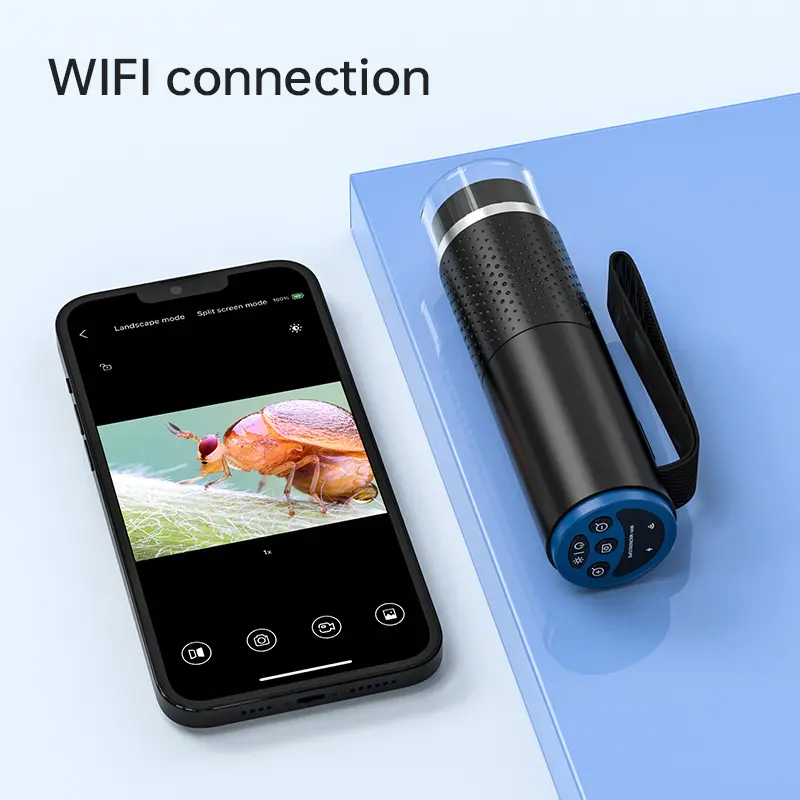 ALEEZI 320 portátil de mano Mini WiFi USB Microscopio Cámara Microscopio compatible con Android iOS Mac Windows