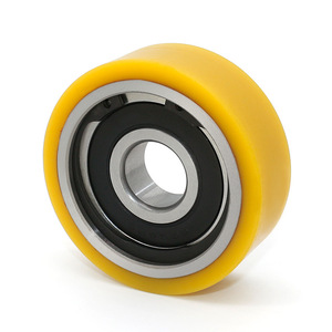 6304RS Bearing Pulley with 200kg Load Capacity TPU PU Coated Steel Wheel Crane <b>Guide</b> Roller Wire <b>Rope</b> Type Made of Wood Plastic - Product Image 3