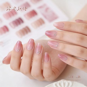 Rabia – Kit de vernis à ongles gel nude translucide 18 couleurs, semi-permanent UV/LED, rose nude, <span class=keywords><strong>marron</strong></span> nude, pour nail art - Product Image 6