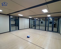 Conteneur pliable et extensible préfabriqué vide de 20 pieds pour magasin, salle de sport, bureau, salle de classe, divertissement, restaurant