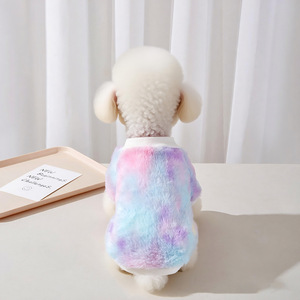 2025 Sonbahar Kış Yeni Labubu W2406 Tie-Dye Sweatshirt Küçük ve Orta Boy Köpekler İçin Evcil Hayvan Giysisi Stokta Toptan - Product Image 2